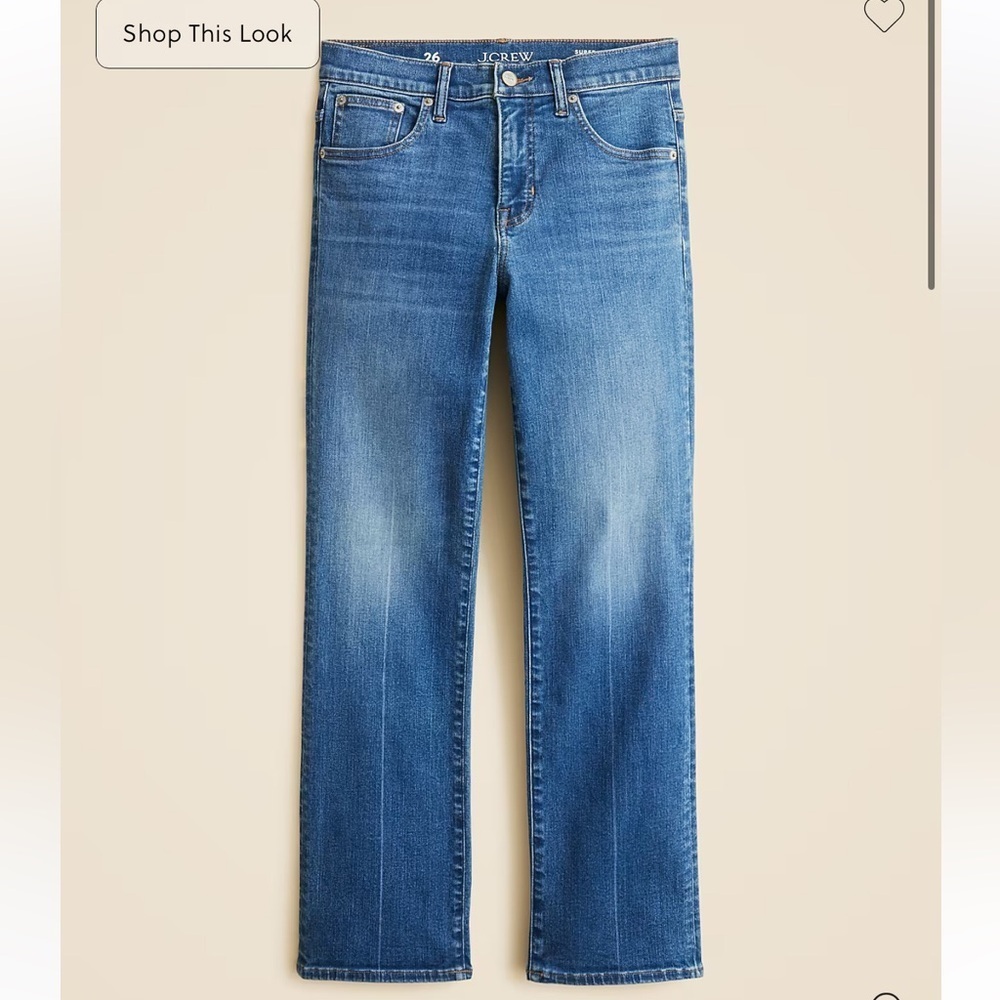 NWOT j crew Mid-rise cropped kickout jean